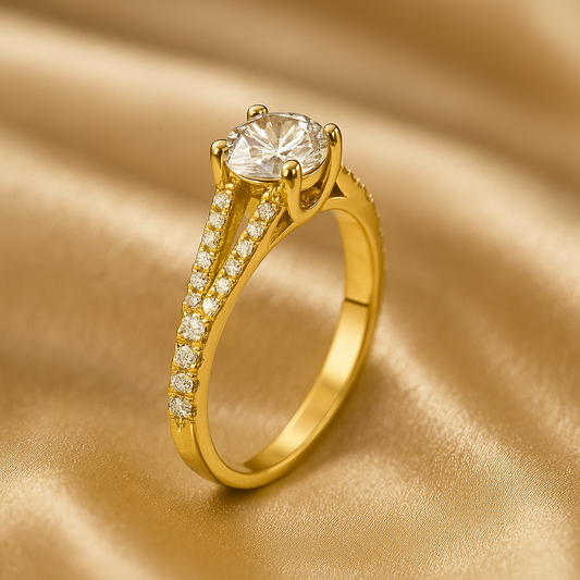 Anillo de Promesa Alma Dorado