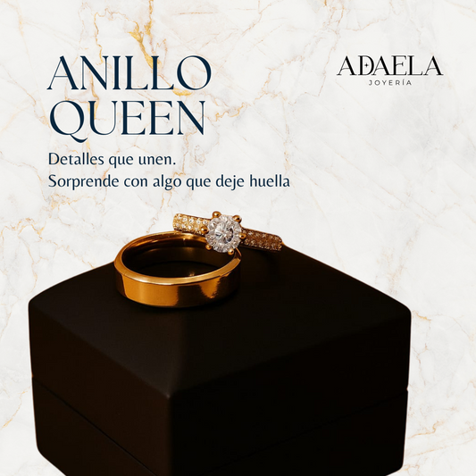 Box Queen (2 Anillos + Acta de promesa + Cofre led)